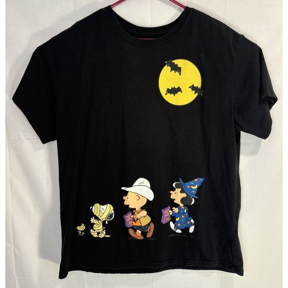 Trick Or Treat T-Shirt  XXL Charlie Brown Snoopy Halloween Double Sided
